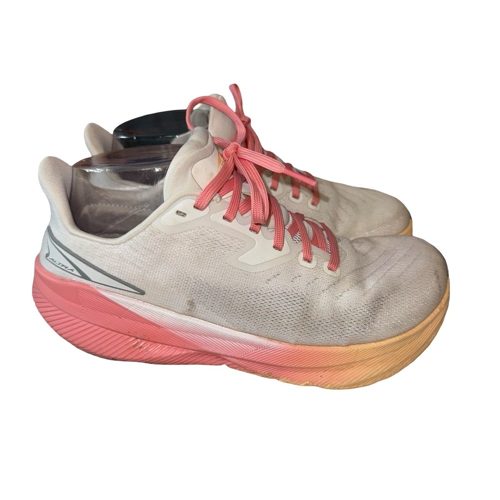 Altra Running Shoes Womens Size 7 White Pink Road Running Athletic Sneakers - Picture 6 of 8